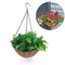 Zhaosheng Hardware - Cesta de fibra de coco, soporte para plantas de alambre redondo, cesta colgante de metal