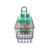 Hardware Zhaosheng - Organizador de hierbas de canasta de canasta de alambre de cocina de condimentos Caddy