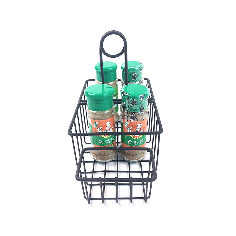 Hardware Zhaosheng - Organizador de hierbas de canasta de canasta de alambre de cocina de condimentos Caddy