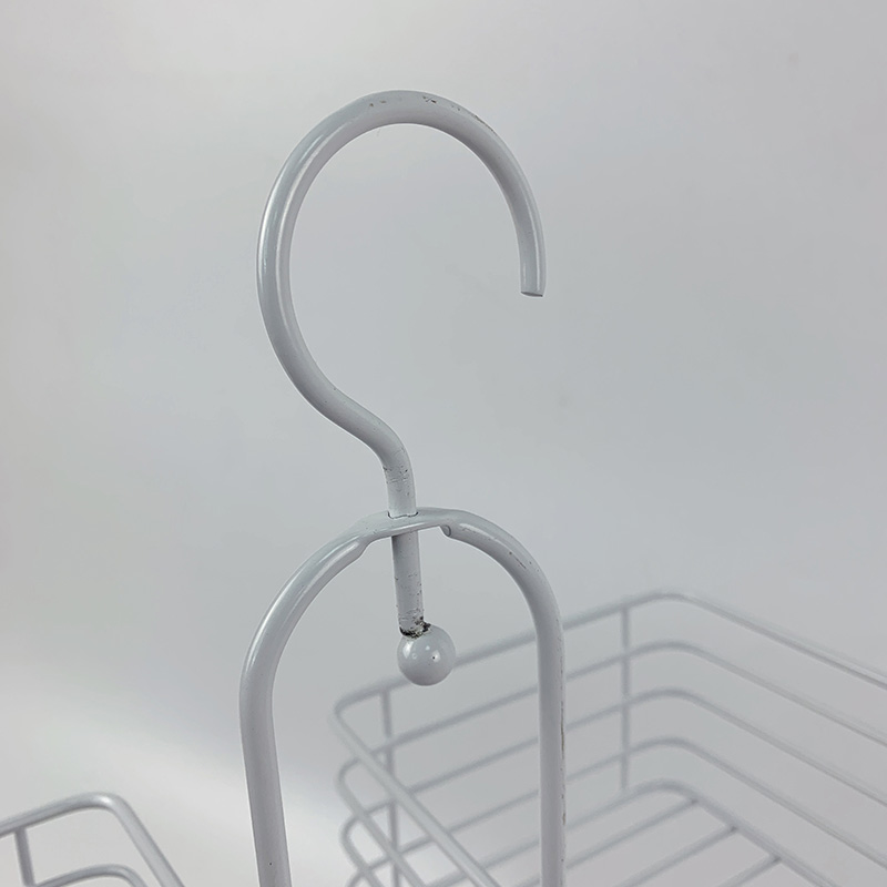 Zhaosheng - Estante de baño Blanco Organizador Champú Jabón Soporte Metal Alambre Ducha Caddy
