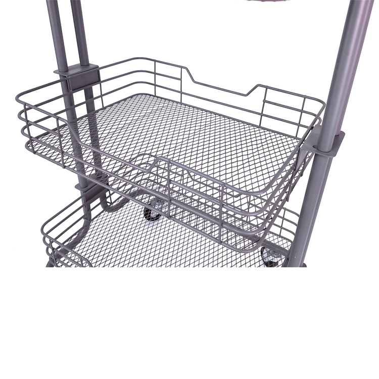 Carro de almacenamiento de verduras de metal