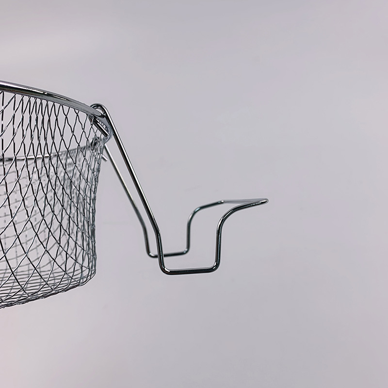 Zhaosheng Hardware - Cesta redonda para freír con mango plegable