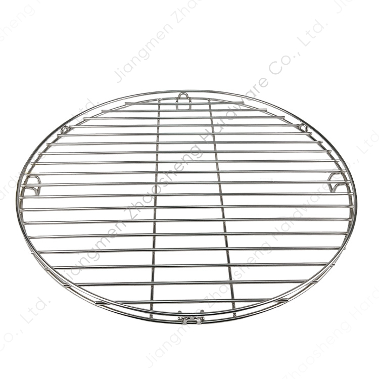 Zhaosheng Hardware - Rejilla redonda para fogatas de gas para exteriores, rejilla para servir, rejilla para cocinar, rejilla para barbacoa de acero inoxidable