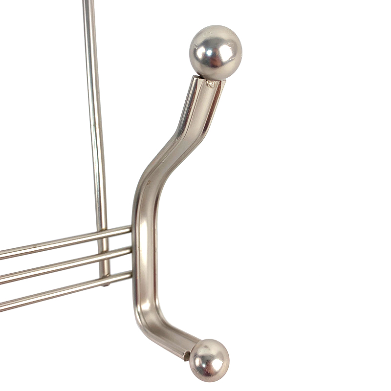 Zhaosheng Hardware - Ganchos para batas de baño y Dormitorio Simples y Modernos, rieles sobre el Perchero para Ganchos de Puerta con 5 Ganchos