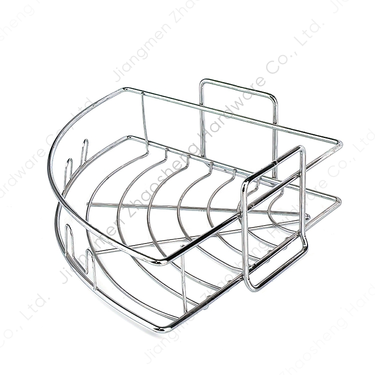 Zhaosheng - Organizador de baño, estante de almacenamiento, sin perforación, estante de ducha, adhesivo, montaje en pared, estante de pared de esquina