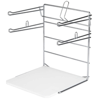 Zhaosheng Hardware - Supermercado Cromo Camiseta Bolsa Rack Dispensador de Bolsas de Compras Comestibles Bolsas de Plástico Titulares