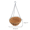 Zhaosheng Hardware - Cesta colgante de coco de forma redonda para jardín al aire libre de 10/12/14/16 pulgadas