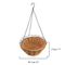 Zhaosheng Hardware - Cesta colgante de coco de forma redonda para jardín al aire libre de 10/12/14/16 pulgadas