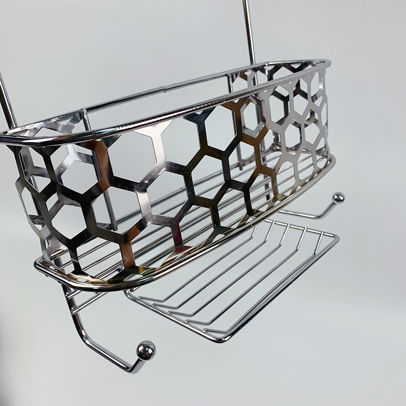 Zhaosheng Hardware - Estante de ducha colgante para baño, montado en la pared, sin taladros