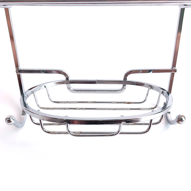Zhaosheng - Carrito de Ducha sin Perforaciones, Cesta de Metal Colgante, Estante de baño, Carrito de Ducha con Ganchos