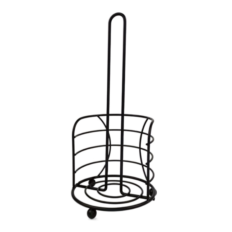 Zhaosheng Hardware - Portarrollos de papel higiénico de alambre negro para cocina