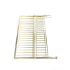 Zhaosheng Hardware - Escurreplatos plegable de alambre de metal de 2 niveles, chapado en oro