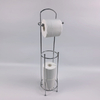 Zhaosheng - Soporte para papel higiénico de pie para baño, soporte para almacenamiento de rollos de papel higiénico