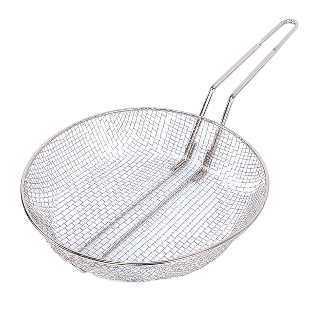 Zhaosheng Hardware - Cesta para freír de aluminio de 12 pulgadas, colador de alimentos, cestas para freír patatas fritas