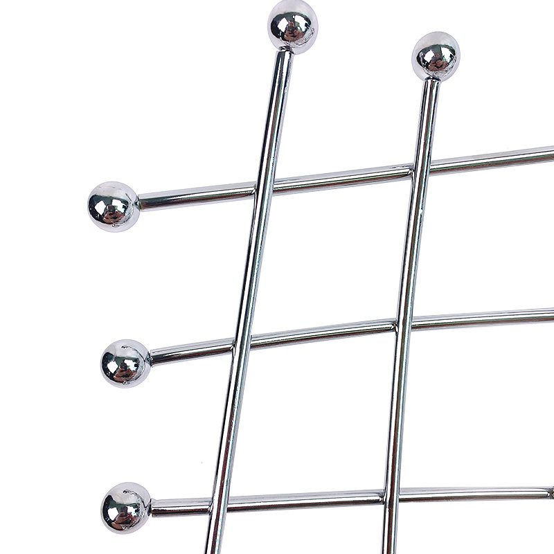 Zhaosheng Hardware - Organizador de Almacenamiento de Frutas de Cocina, Metal, Acero Plateado, Pan, Comida, merienda, tazón para Servir, Cesta de Frutas