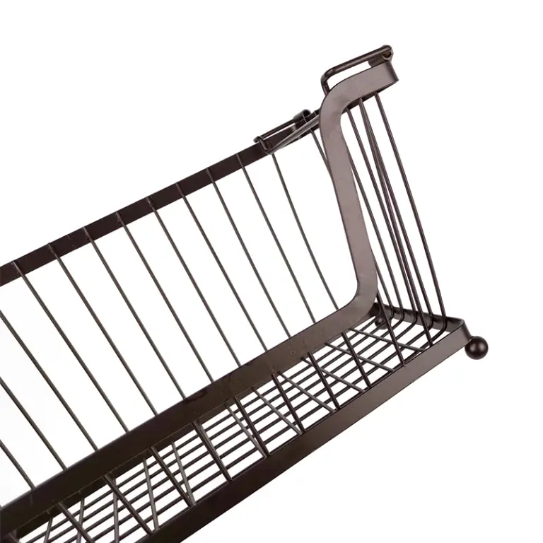 Zhaosheng Hardware - Organizador de cesta de almacenamiento de alambre para cesta de frutas y verduras de metal para lavandería