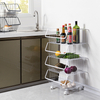 Zhaosheng Hardware - Cesta de almacenamiento de metal de 4 niveles para frutas y verduras