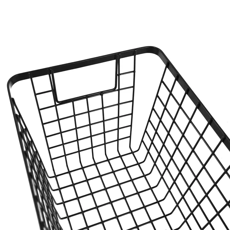 Zhaosheng Hardware - Cestas de alambre para almacenamiento, despensa, cesta de alambre de metal apilable