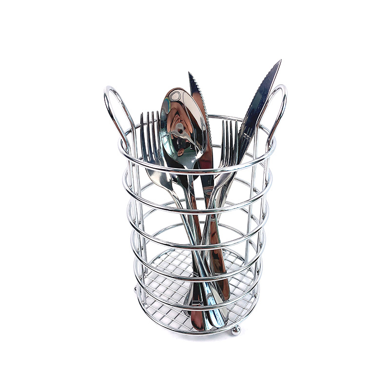 Zhaosheng Hardware - Soporte para palillos de cuchara de acero, soporte para utensilios de almacenamiento de cubiertos de metal