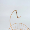 Zhaosheng Hardware - Organizador decorativo de frutas de alambre dorado, estante de hierro, cesta de frutas de metal con soporte para plátanos