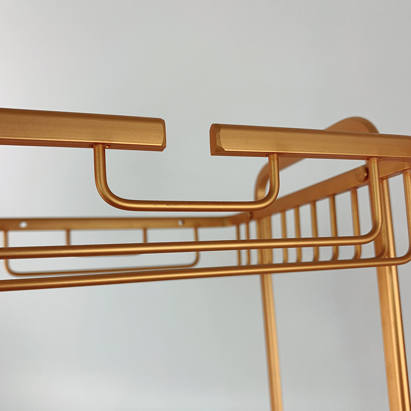 Zhaosheng - Baño Champú Jabón Cosméticos Organizador De Pie Estante De Baño De Aluminio De 3 Niveles