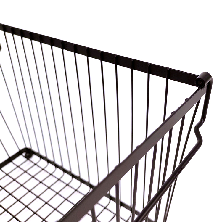Hardware Zhaosheng - Organizador casero de almacenamiento de metal de hierro Bin Fruits Canasta de alambre apilable para el almacenamiento de la cocina