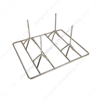 Zhaosheng Hardware - Parrilla para Costillas para Barbacoa, Parrilla para Patas de Pollo de Acero Inoxidable, Parrilla para Carne a la Parrilla para Barbacoa