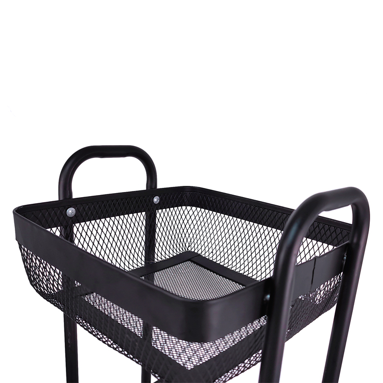 Carro utilitario de malla metálica de 3 niveles para almacenamiento de cocina y baño - Zhaosheng Hardware