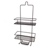 Zhaosheng - Estante de baño marrón moderno, soportes de almacenamiento, organizador de baño, estante de ducha, carrito de ducha