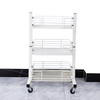 Zhaosheng Hardware - Carro organizador de almacenamiento de baño de metal multifunción de 3 niveles con ruedas