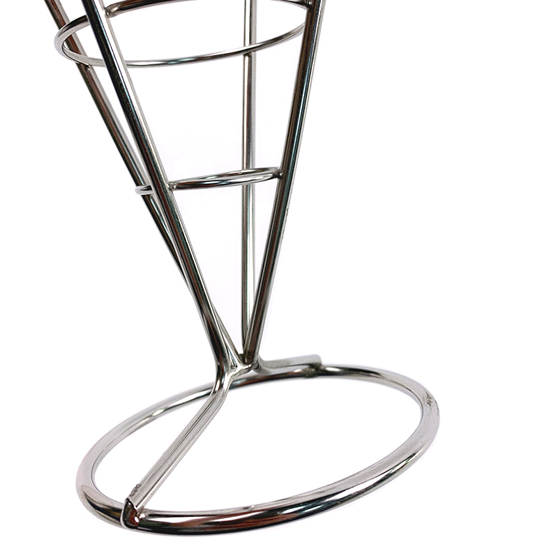 Zhaosheng Hardware - Soporte de metal para conos para patatas fritas, soporte para conos de helado de acero inoxidable