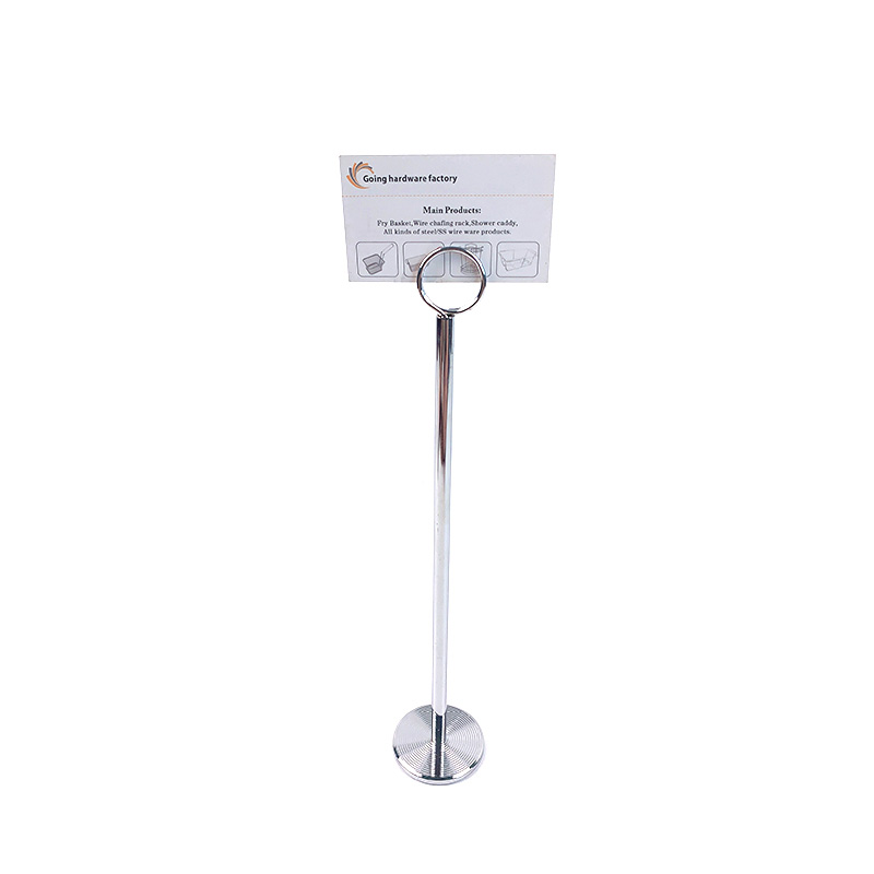 Zhaosheng Hardware - Titular de la tarjeta del lugar Accesorios de boda de metal Decoración Titular de la tarjeta del asiento de la boda Titular del número de la mesa