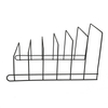 Zhaosheng Hardware - Soporte para tapa de olla, organizador de tapa de metal, estante de almacenamiento de cocina para platos, utensilios para hornear, soporte para tabla de cortar