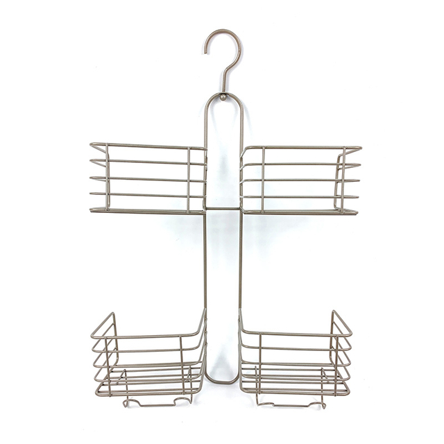 Zhaosheng - Estantes de ducha con carrito de baño sin perforación, organizador de carrito de ducha colgante a prueba de óxido