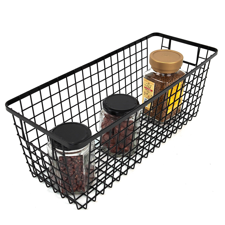 Zhaosheng Hardware - Cesta de almacenamiento para despensa, gabinete, cestas de cocina, organizador de alambre de metal