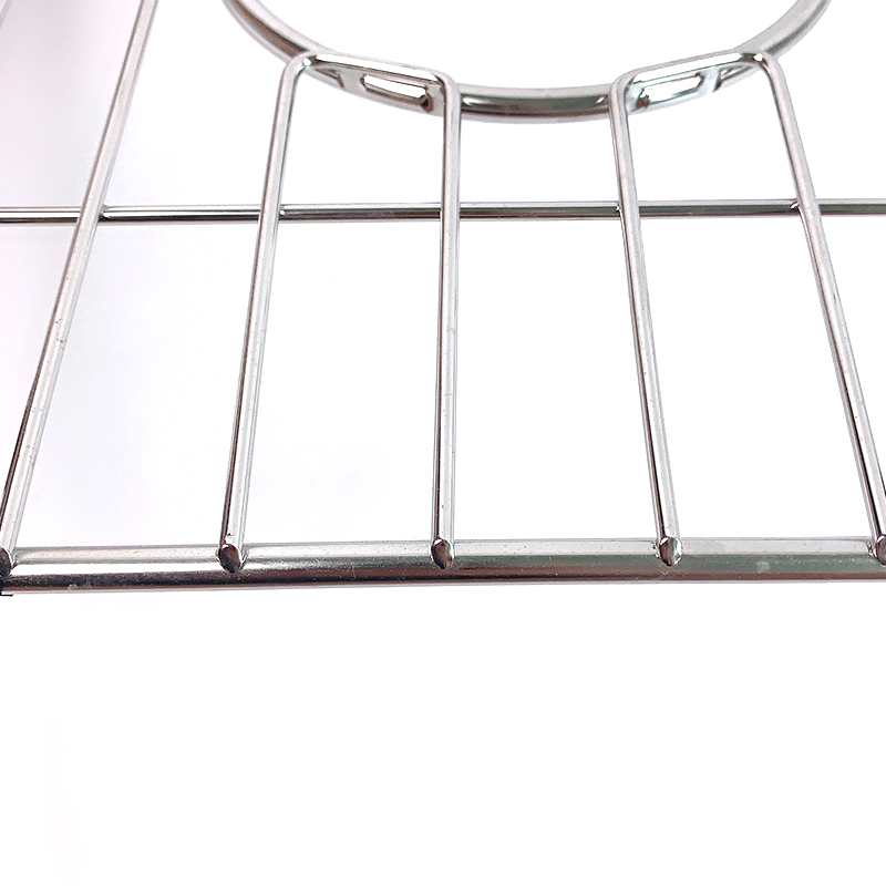 Rejilla de fregadero de acero inoxidable de 11,8' X 10' para fregadero de granja con orificio de drenaje central Ø3 Ø6