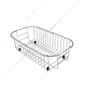 Zhaosheng Hardware - Colador de acero inoxidable 304, cesta para fregadero, escurridor, rejilla para secar frutas y verduras en el fregadero, rejilla para platos
