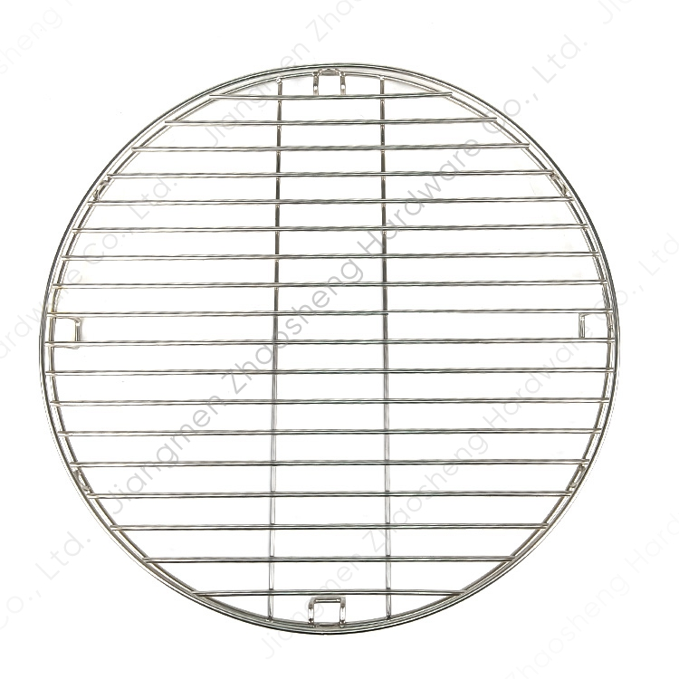 Zhaosheng Hardware - Rejilla redonda para fogatas de gas para exteriores, rejilla para servir, rejilla para cocinar, rejilla para barbacoa de acero inoxidable