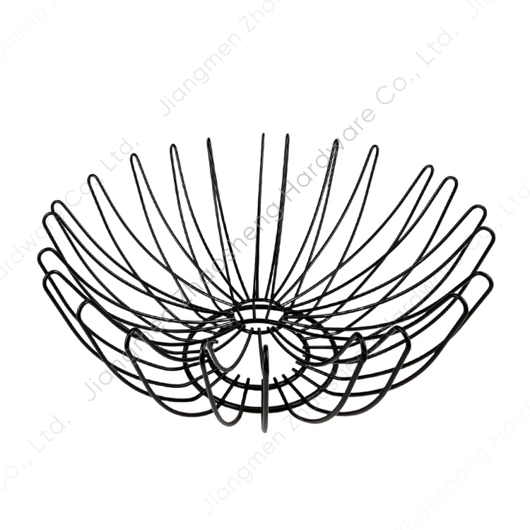 Zhaosheng Hardware - Bandeja de almacenamiento de alambre de metal para alimentos, aperitivos, cocina, verduras, frutas, cesta de alambre, estante para frutas