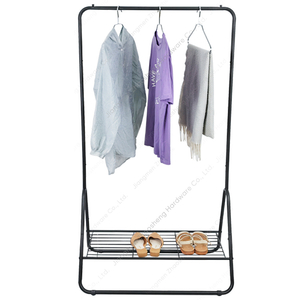Zhaosheng Hardware - Perchero y Zapatero de pie, riel para Ropa de Metal, perchero para exhibición de Ropa, Perchero para Ropa