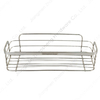 Zhaosheng - Cesta de almacenamiento colgante de acero inoxidable para baño, estante esquinero, paquete de 2, carrito de ducha adhesivo