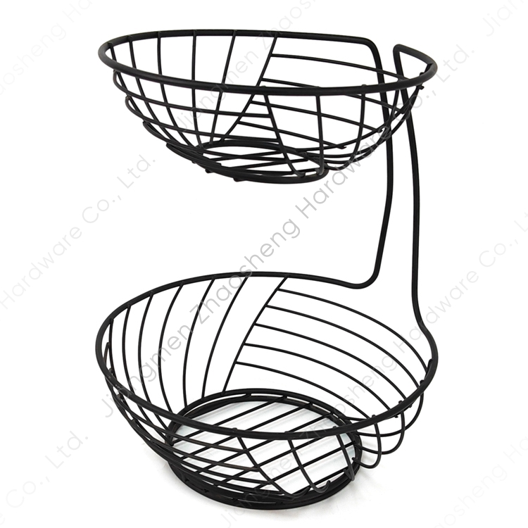 Fabricante de productos de alambre Frutero de 2 niveles Frutero