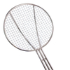 Zhaosheng Hardware - Espumadera para freír redonda de 6 pulgadas, mango largo, cucharón para freidora de acero inoxidable, espumadera para freír francesa