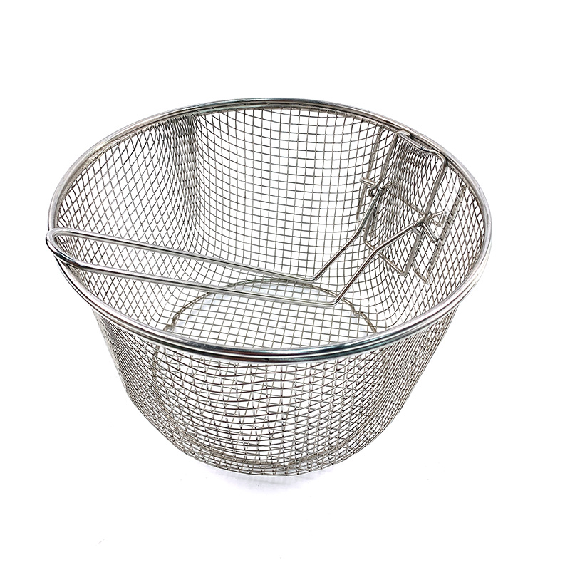 Zhaosheng Hardware - Cesta redonda para freír, cesta de drenaje para olla con asa