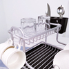 Zhaosheng Hardware - Escurridor de platos de aluminio a prueba de óxido de 2 niveles