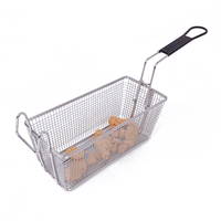 Zhaosheng Hardware - Cesta para freír de acero inoxidable de 9 galones con mango plegable