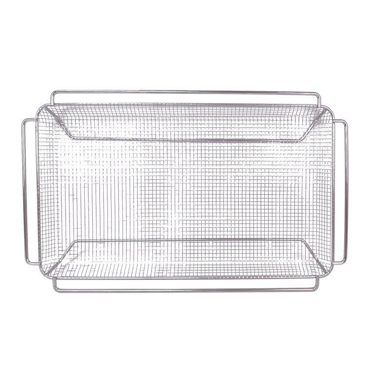 Zhaosheng Hardware - Freidora de aire Pieza del horno Cesta crujiente Malla de alambre Bandeja para asar Bandeja para freír de aire de acero inoxidable