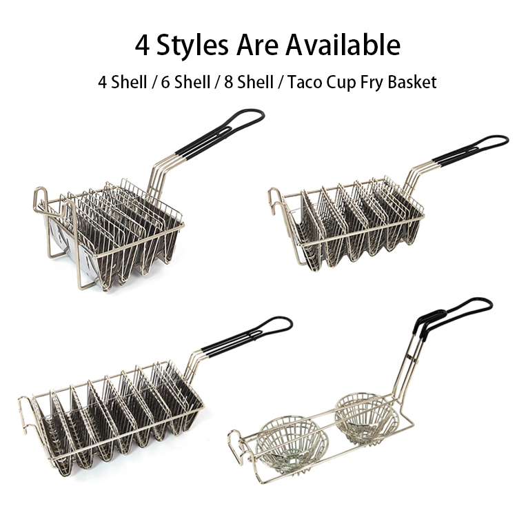 Zhaosheng Hardware - Cesta para freidora de tacos Cesta para freidora de concha de taco