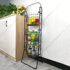 Zhaosheng Hardware - Cesta de alambre de 3 niveles para frutas y verduras, estante de almacenamiento de cocina de múltiples capas de metal