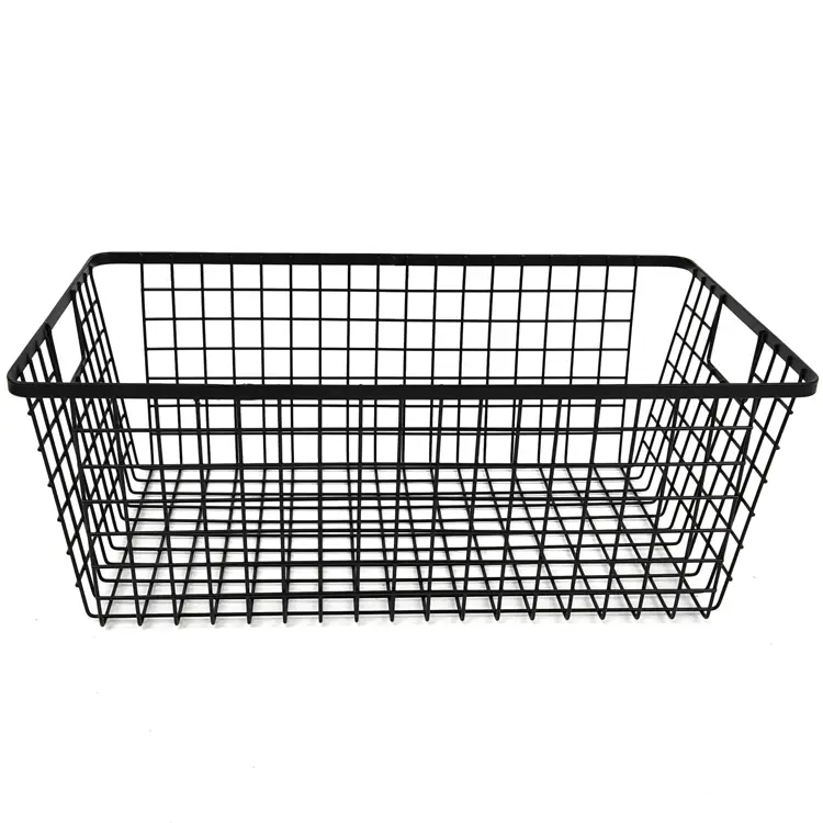 Zhaosheng Hardware - Cesta de almacenamiento de alambre de metal para despensa, cesta de almacenamiento para baño, cocina